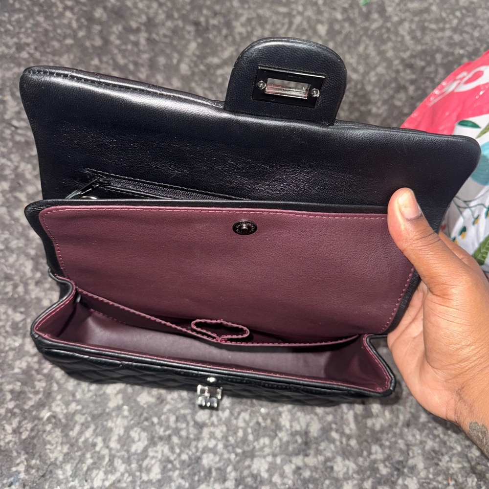 Double Flap Genuine Lambskin Bag